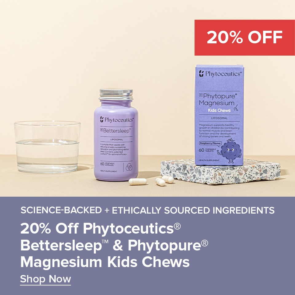 20% Off Phytoceutics® Bettersleep & Phytopure Kids Magnesium Chews