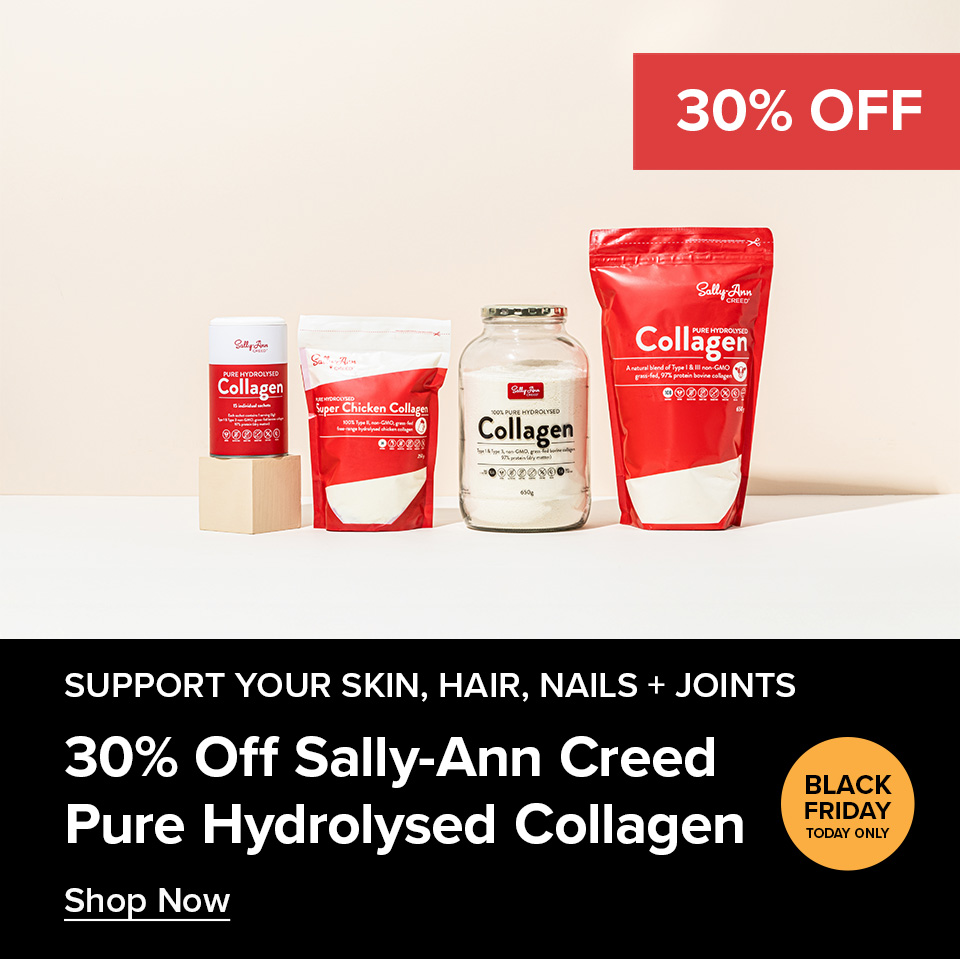 Preview Black Friday Deal for 1 Day ONLY: 30% Off Sally-Ann Creed Pure Hydrolysed Collagen