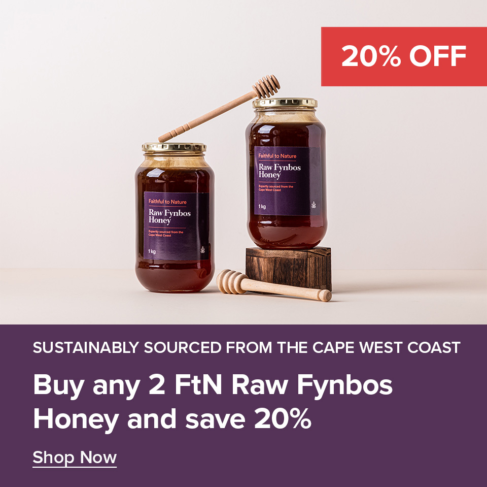 Buy 2 x FtN Raw Fynbos Honey & Get 20% Off