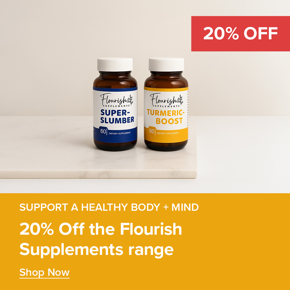 20% Off Flourish Supplements Range