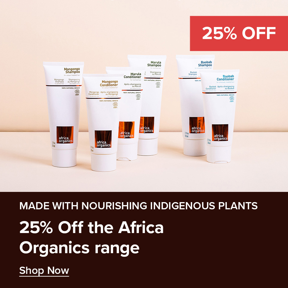 25% Off Africa Organics Range