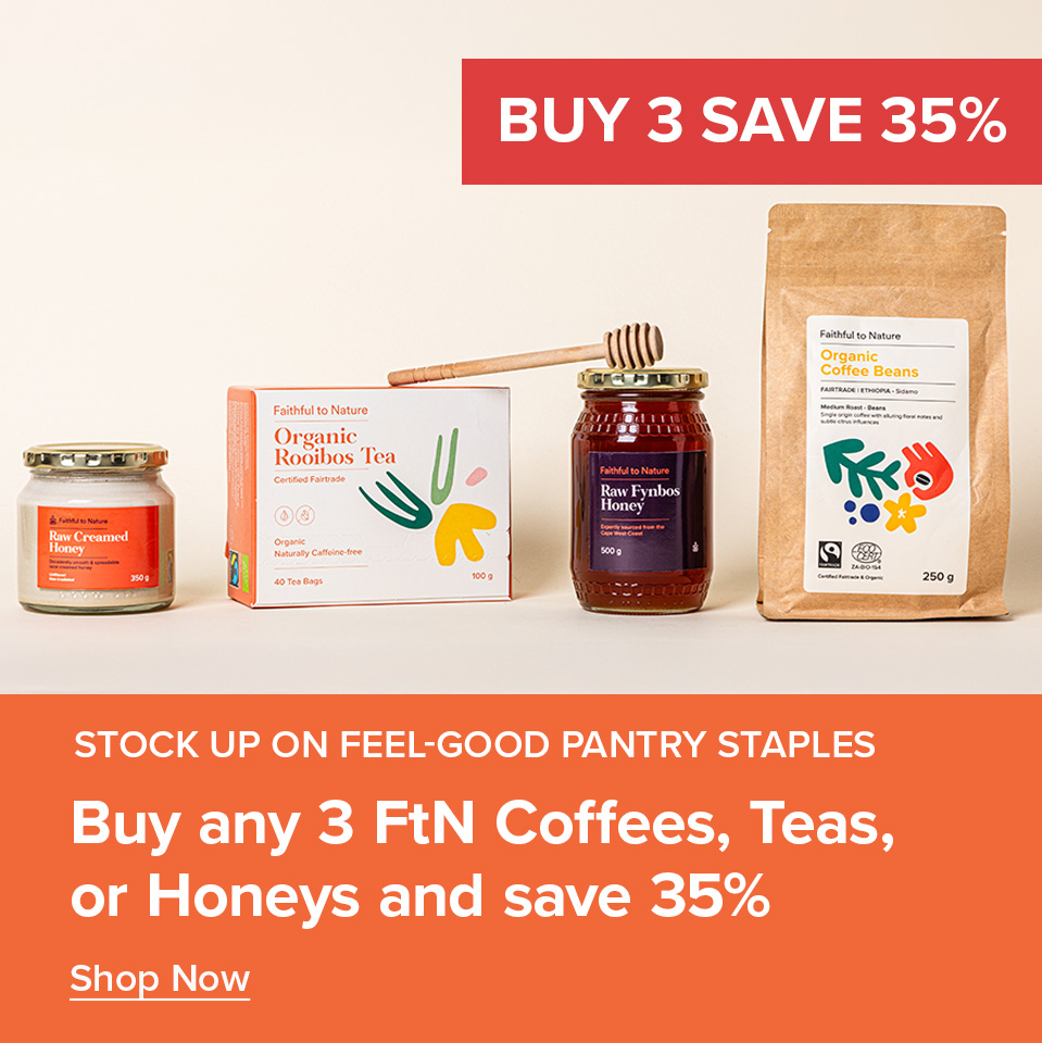 Buy 3 x FtN Coffee,Tea or Honey & Get 35% Off