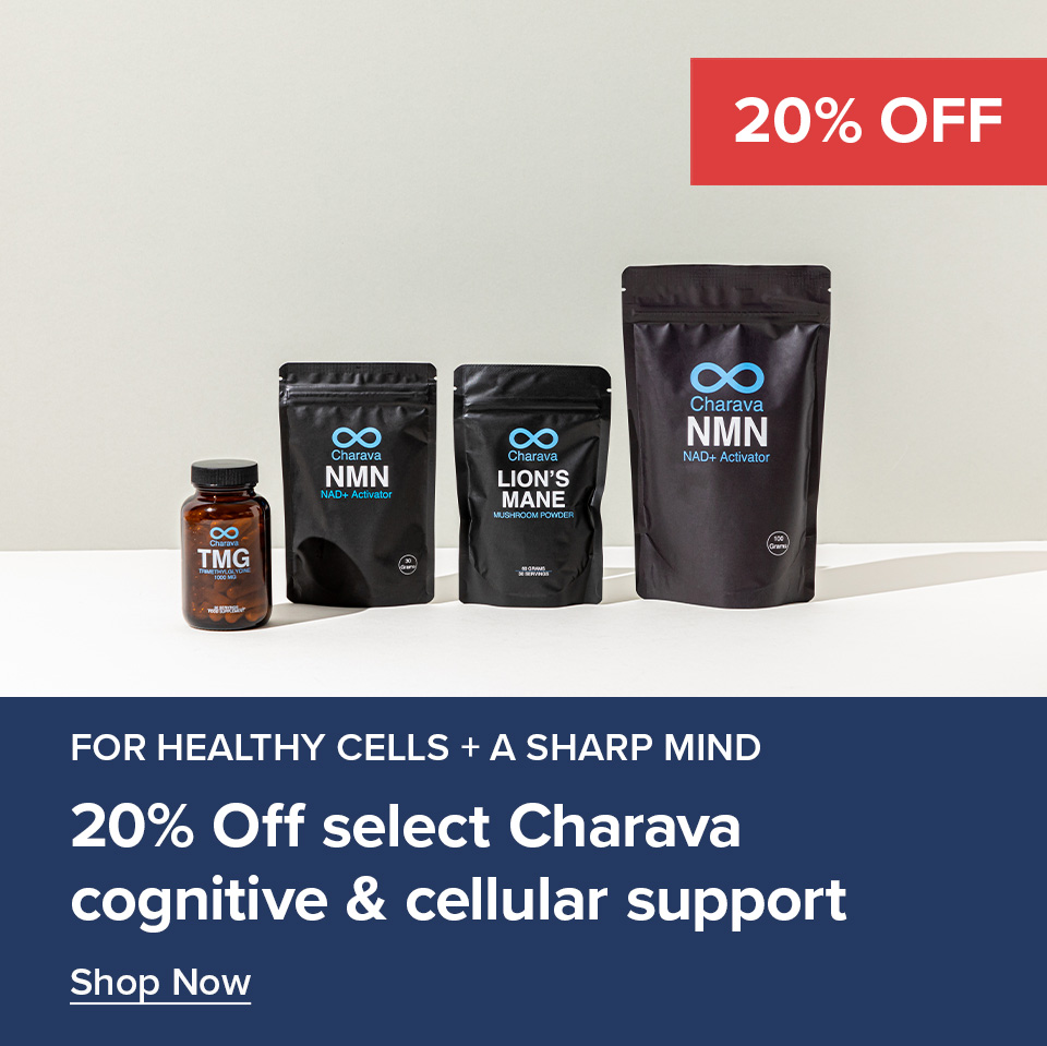 20% Off Select Charava Cognitive & Cellular Support