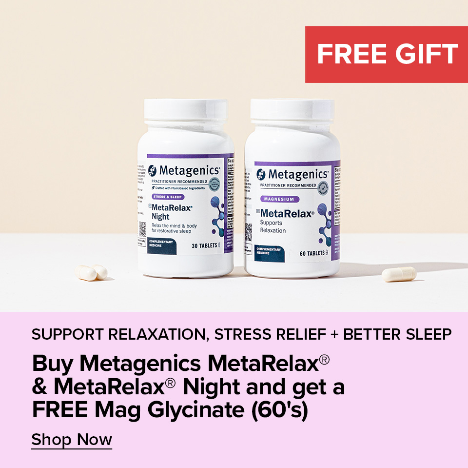 Buy Metagenics Metarelax & Metarelax Night & Get a FREE Mag Glycinate 60's