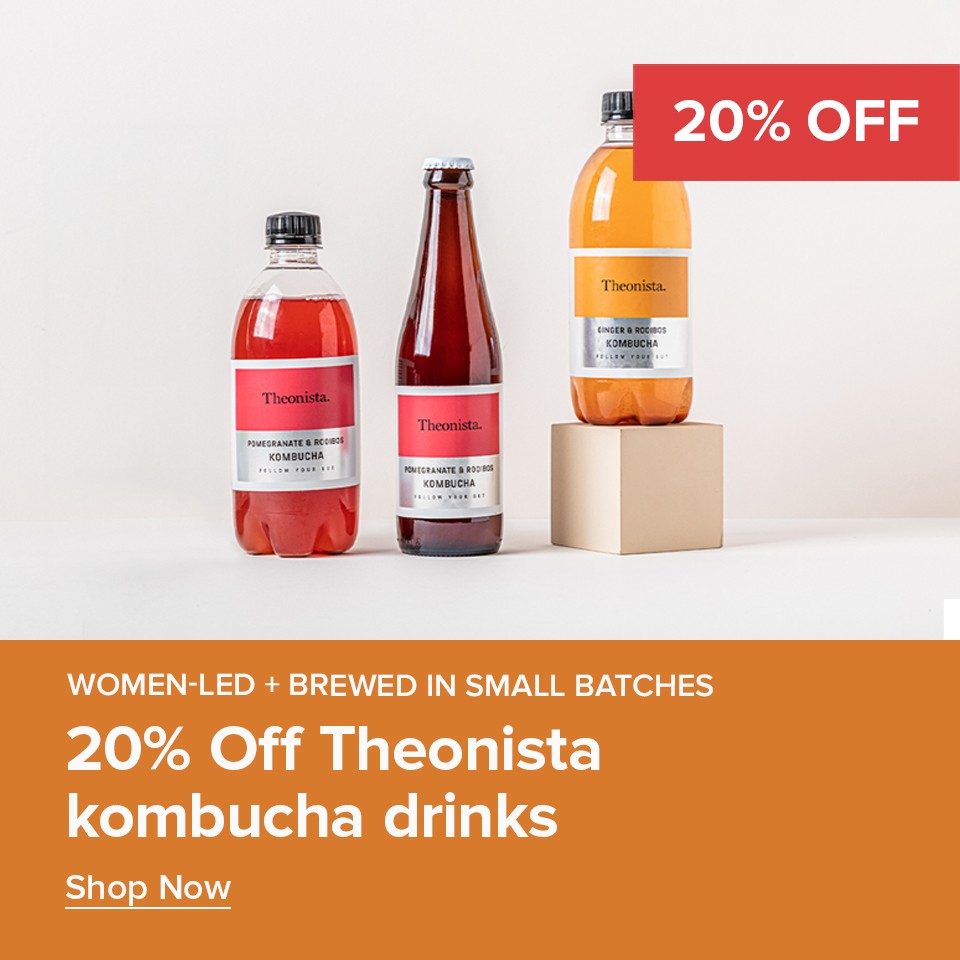 20% Off Theonista Kombucha Drinks