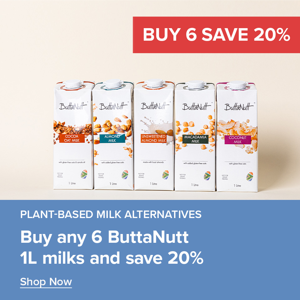 Buy 6 x Buttanutt 1L Milk & Get 20% Off
