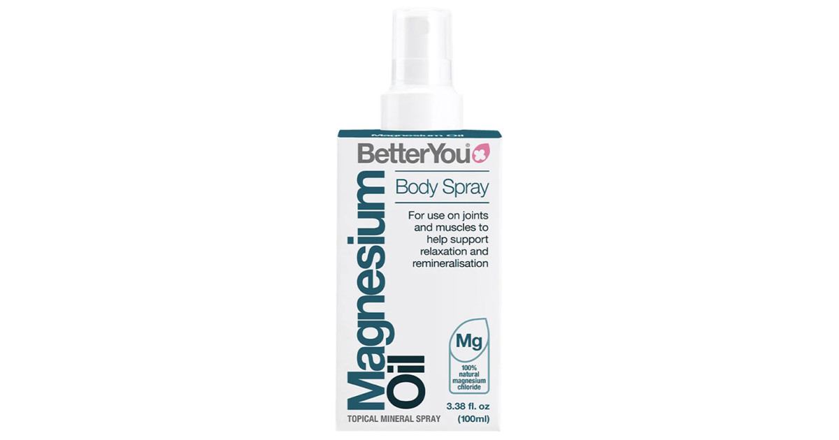 BetterYou Menopause Oil Body Spray Für Frauen – 3,4 Oz (100 Ml) – Magnesium-Spray Für Wohlbefinden