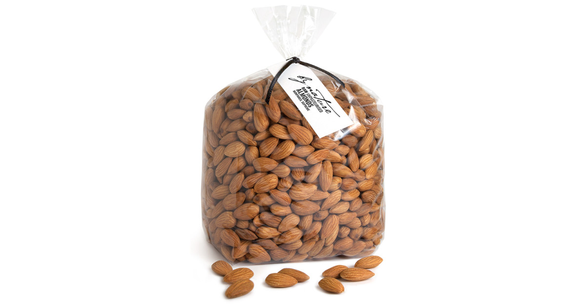 Unpasteurized almonds top