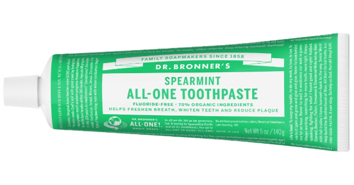Buy Dr Bronner Toothpaste Spearmint Online | Faithful to Nature