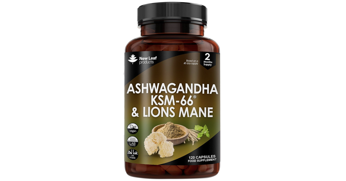 Buy New Leaf Ashwagandha & Lions Mane Capsules Online | Faithful to Nature