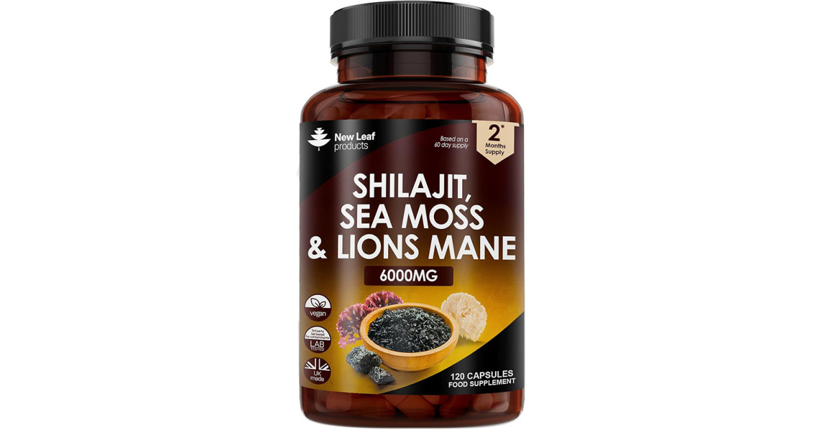 Buy New Leaf Shilajit, Sea Moss & Lions mane Capsules Online | Faithful