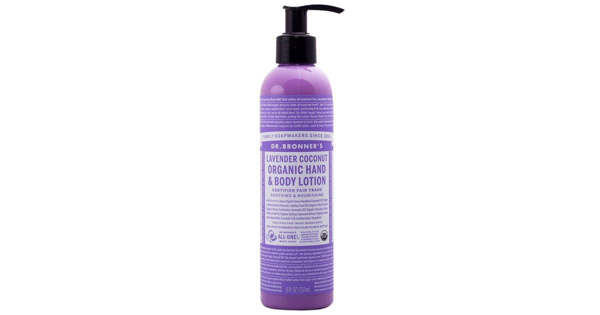 Buy Dr. Bronner's Lavender Coconut Hand & Body Lotion Online Faithful to Nature