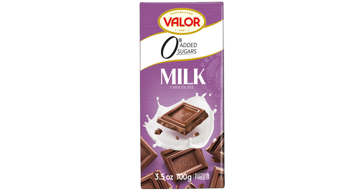 Buy VALOR Milk Chocolate 0% added Sugar Online | Faithful to Nature