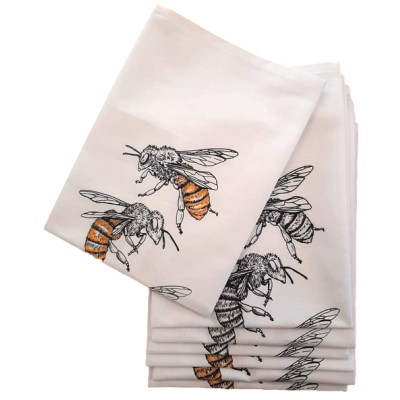 6 Degrees East Bee Tea Towel