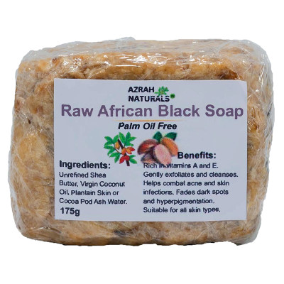Azrah Naturals Palm-Free African Black Soap