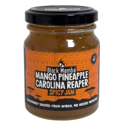 Black Mamba Mango Pineapple Caroline Reaper Spicy Jam