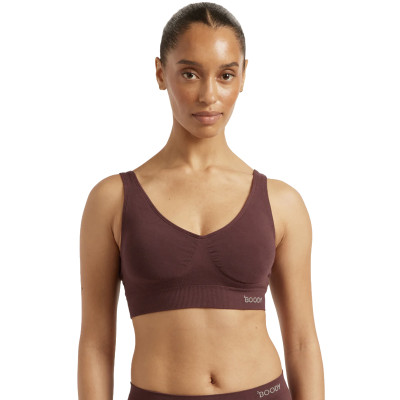 Boody Padded Shaper Crop Bra-Mulberry