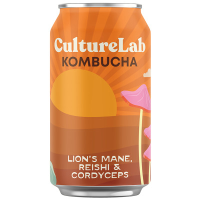 CultureLab Lion's Mane, Reishi & Cordyceps Kombucha