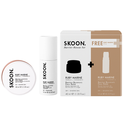 SKOON. Ruby Marine Barrier Recovery Face Balm Stick + Refill 