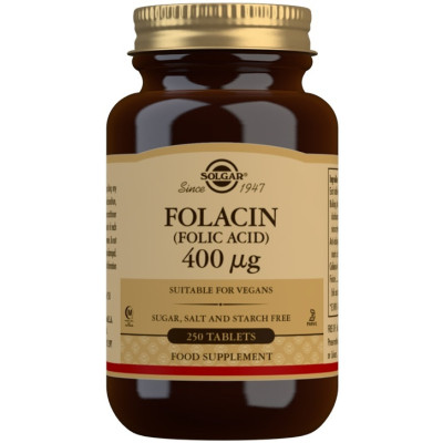 Solgar Folic Acid 400mcg - 250 Tablets