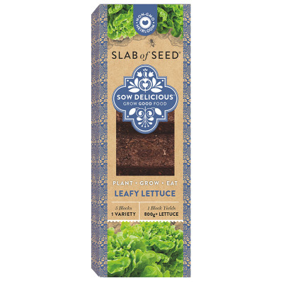 Sow Delicious Slab of Seed - Leafy Lettuce