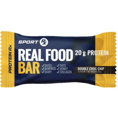 SPORT Rx Real Food Protein Bar Double Choc Chip 