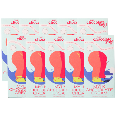 The Chocolate Yogi Mylk Chocolate Cream Chocolate x 10
