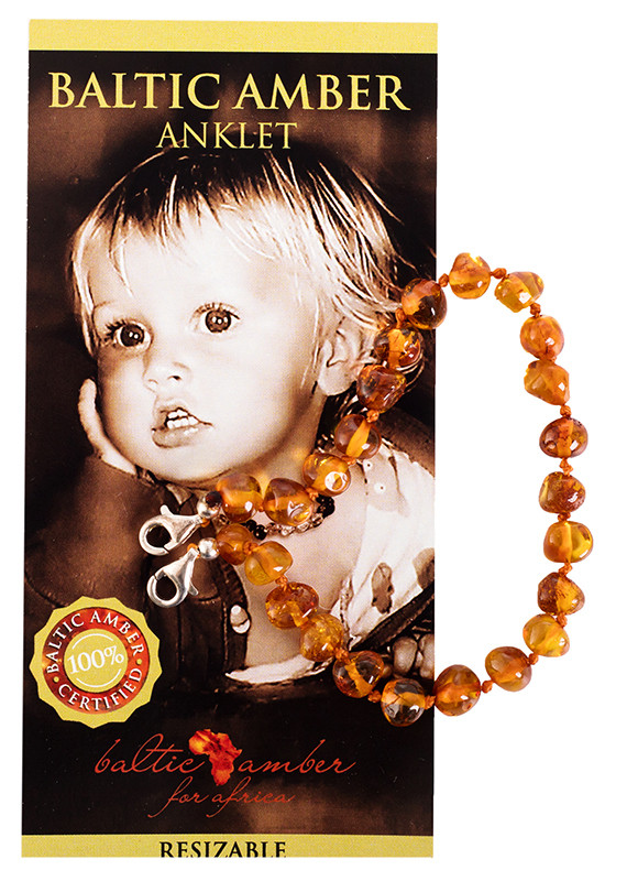 Buy Baltic Amber for Africa Baby Anklet Cognac Online Faithful to