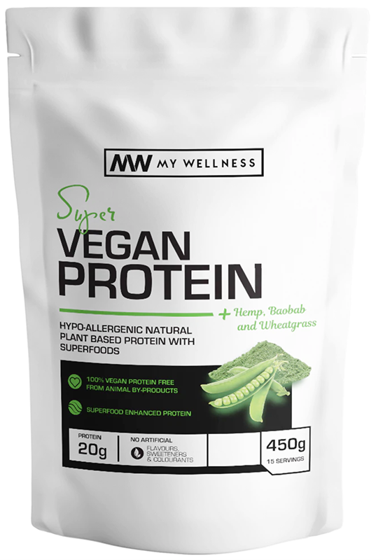Buy My Wellness Vegan Protein Unflavoured 450g Online Faithful to