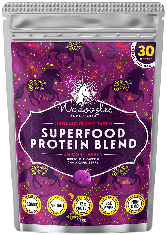 Buy Wazoogles Unicorn Berry Superfoods Protein Shake , 1kg Online