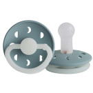 FRIGG Silicone Glow in the Dark Moon Pacifier Size 2 - Stone Blue