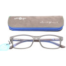 offugo James Blue Block Reading Glasses Grey +3.00