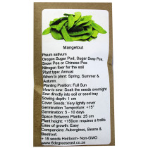 6 Degrees East Heirloom Veg Seeds - Peas - Mangetout (Snow Pea)