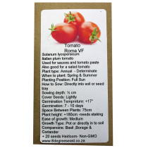 6 Degrees East Heirloom Veg Seeds - Tomato - Roma