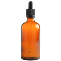 Essentially Natural Amber Glass Bottle with Pipette 