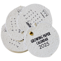 Growing Paper Peach Pocket Split Pin Calendar