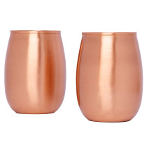 Just Copper Smooth Surahi Cup Set 