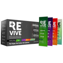 REVIVE Daily Electrolytes - Variety Mix Apple | Blackcurrant | Blood Orange | Cucumber Mint - 20 Pack