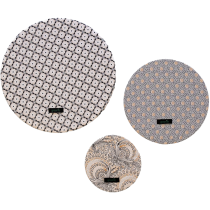 Greenie Food Cover Shweshwe - Cream 3 Pack