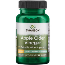 Swanson Apple Cider Vinegar - Double Strength 120 Tablets