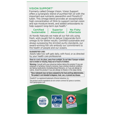 Buy Nordic Naturals Vision Support Online | Faithful to Nature
