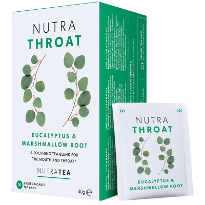 Buy NutraThroat Throat & Coughs Tea - Eucalyptus & Marshmallow Root