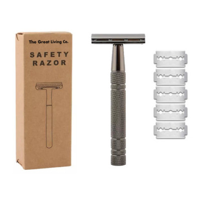 Buy The Great Living Co Premium Double Edge Safety Razor Plus Blades ...
