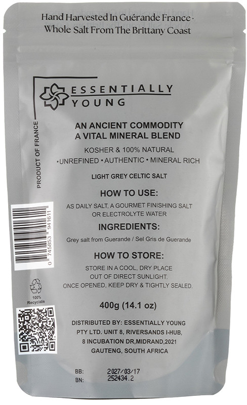 Buy Essentially Young Celtic Salt - Sel Gris Online | Faithful to Nature