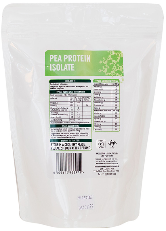 Buy Health Connection Pea Protein Isolate Online Faithful to Nature