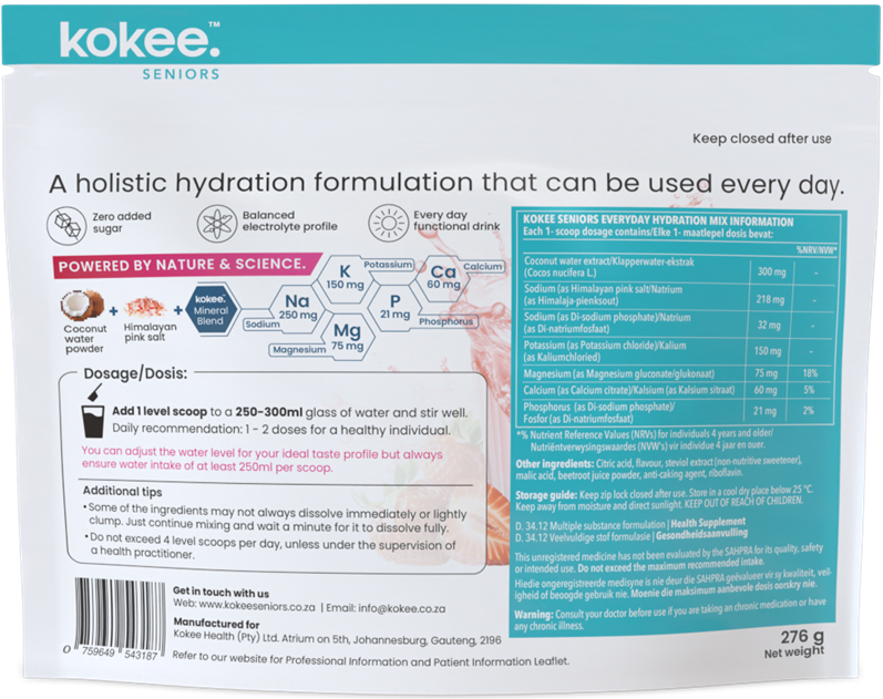 Buy Kokee Seniors Everyday Hydration Mix - Red Berry Online | Faithful ...