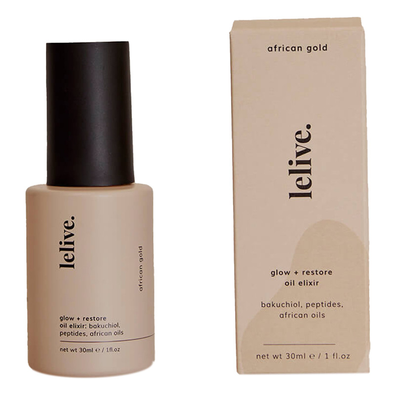 Buy Lelive. African Gold Peptide, Bakuchiol + African Oil Elixir