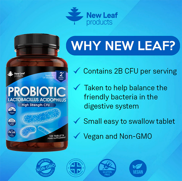 What Is A Cfu In Probiotics Buy New Leaf High Strength CFU Probiotic Online | Faithful to Nature