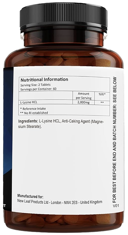 Buy New Leaf L-Lysine Tablets Online | Faithful to Nature