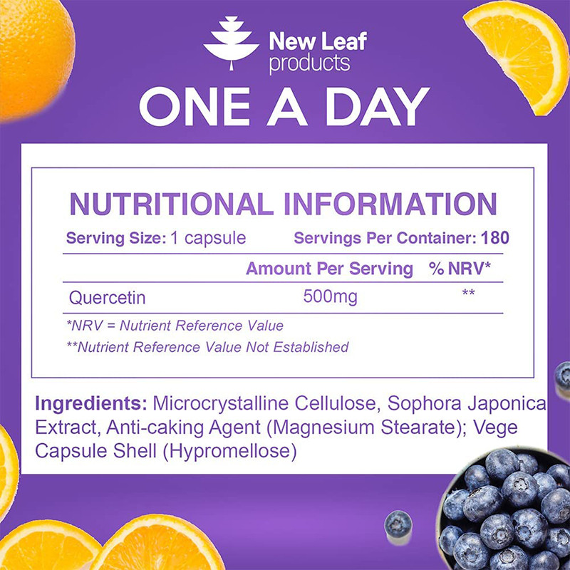 Buy New Leaf Quercetin Vegan Caps Online Faithful to Nature